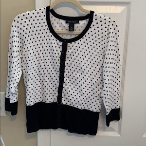 Polka dot cardigan!